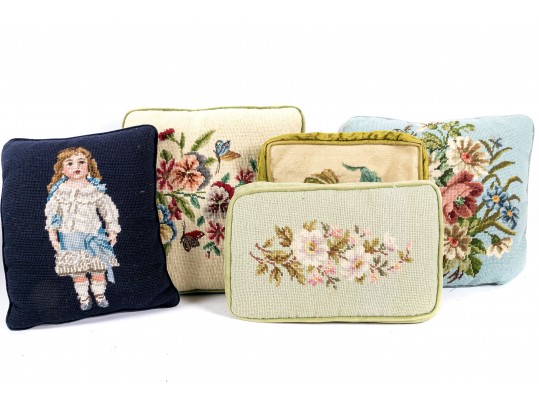 Charming Vintage Needlepoint Pillows
