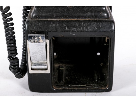 Automatic Electric Co. Vintage Wall-Mounting Pay Phone