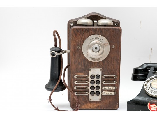 Vintage And Antique Duo Of Phones Including The Conn. Tel. & Elec. Co. Inc