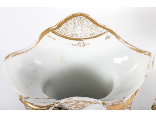 Ornate French Empire Porcelain Vases