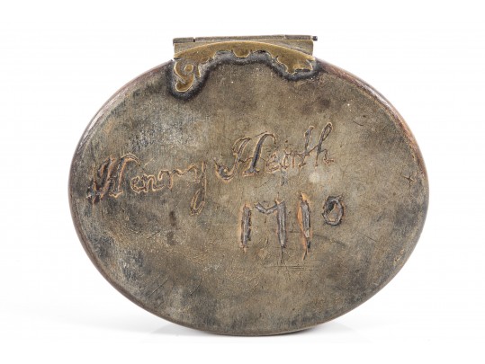 Antique Pressed Horn Trinket/Jewelry Box 