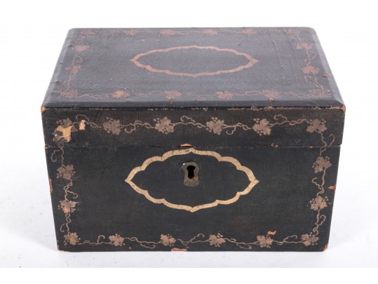 Wood And Tole Metal Storage Vessels, Chinese And English