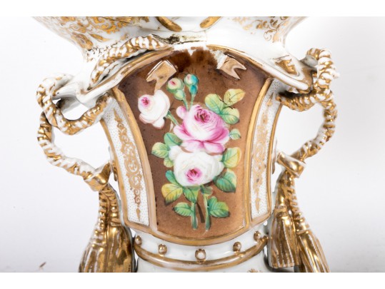 Ornate French Empire Porcelain Vases