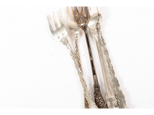 Elegant Sterling Silver Cocktail/Dessert Forks