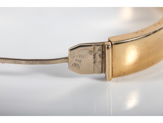 14k Yellow Gold Cuff Bracelet