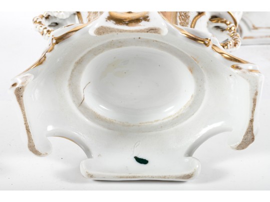 Ornate French Empire Porcelain Vases