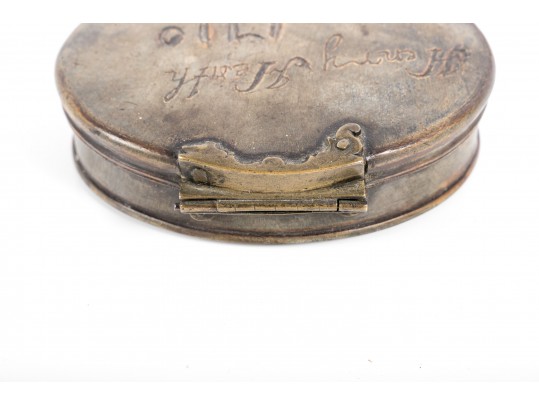 Antique Pressed Horn Trinket/Jewelry Box 