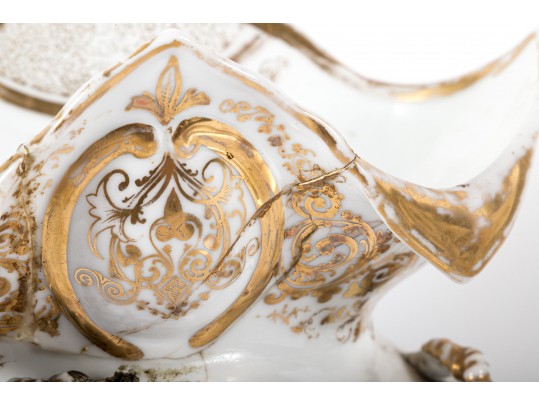 Ornate French Empire Porcelain Vases