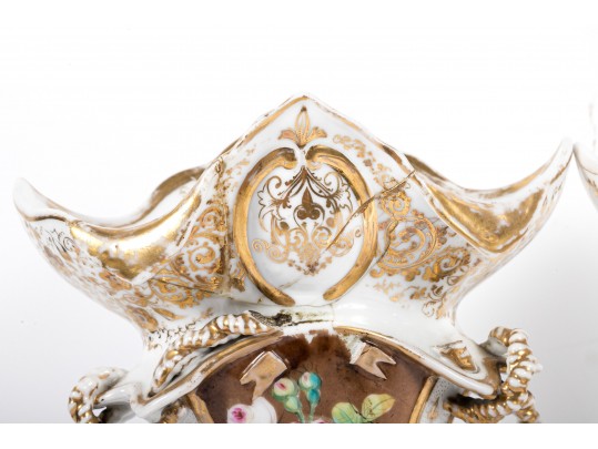 Ornate French Empire Porcelain Vases