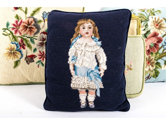 Charming Vintage Needlepoint Pillows