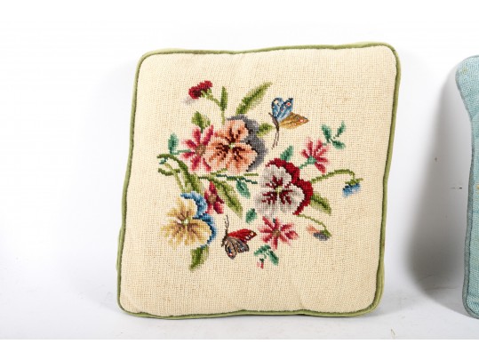 Charming Vintage Needlepoint Pillows
