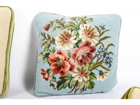 Charming Vintage Needlepoint Pillows
