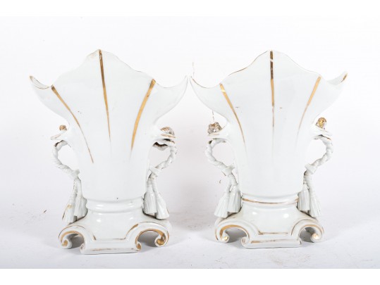 Ornate French Empire Porcelain Vases