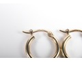 14k Yellow Gold Classic Huggie Hoop Earrings