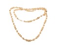 14k Yellow Gold Beaded Necklace