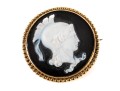 10k Yellow Gold Cameo Brooch