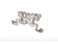 Adorable Sterling Silver Frog Stud Earrings