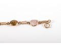 14k Yellow Gold Classic Narrow Multi Stone Scarab Bracelet