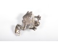 Adorable Sterling Silver Frog Stud Earrings