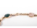 14k Yellow Gold Classic Narrow Multi Stone Scarab Bracelet
