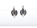 18k White Gold Sapphire And Diamond Earrings