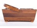 English Circa 1840 Inlaid Wood Sewing Box