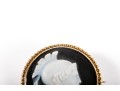 10k Yellow Gold Cameo Brooch