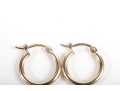 14k Yellow Gold Classic Huggie Hoop Earrings
