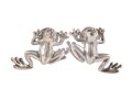 Adorable Sterling Silver Frog Stud Earrings