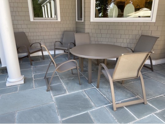Telescope Alluminum Outdoor Table And Six Chairs