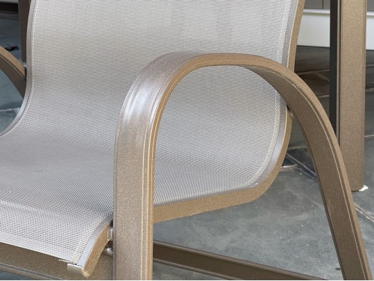 Telescope Alluminum Outdoor Table And Six Chairs