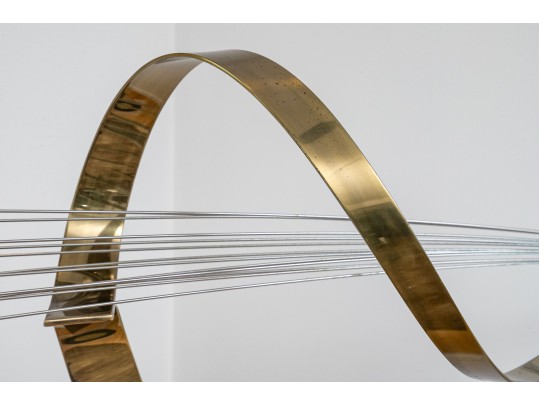 Curtis Jere Modern Metal Sculpture On Stand 