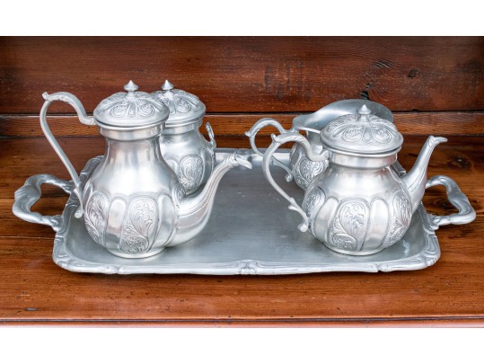 Brilhante Estanhos Portugal Pewter Tea Set