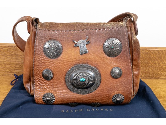 Ralph Lauren Vintage Collection Leather Handbag - Original Ticketed Price $1495