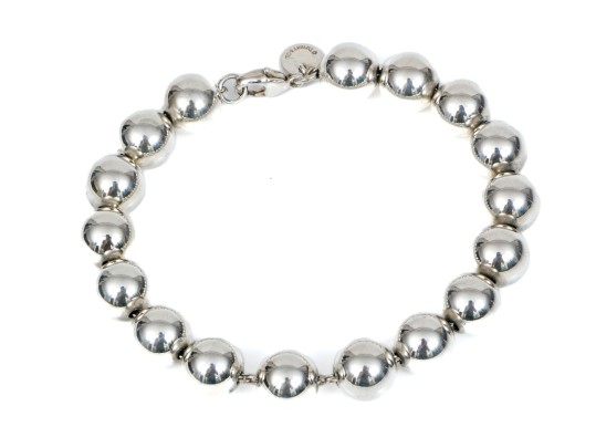 Tiffany & Co. Polished Sterling Beaded Bracelet