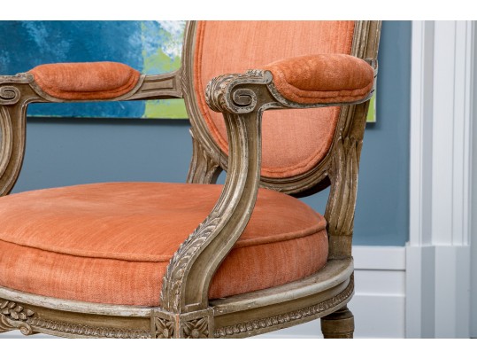 Pair Of Louis XVI Style Fauteuil Armchairs, For Repair
