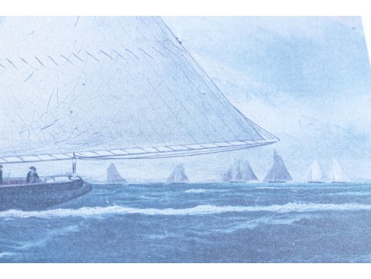 After Wm. Pierce Stubbs (Am., 1842-1909) Maritime Color Print, The Schooner 