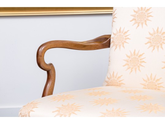 Pair Of Quality Kindel Furniture Georgian Style Armchairs