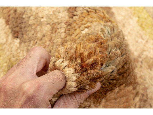 Hand-Crafted Natural Jute Area Rug, 4'8