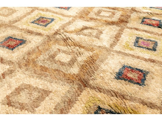 Hand-Crafted Natural Jute Area Rug, 4'8