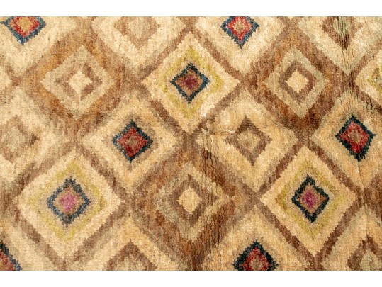 Hand-Crafted Natural Jute Area Rug, 4'8