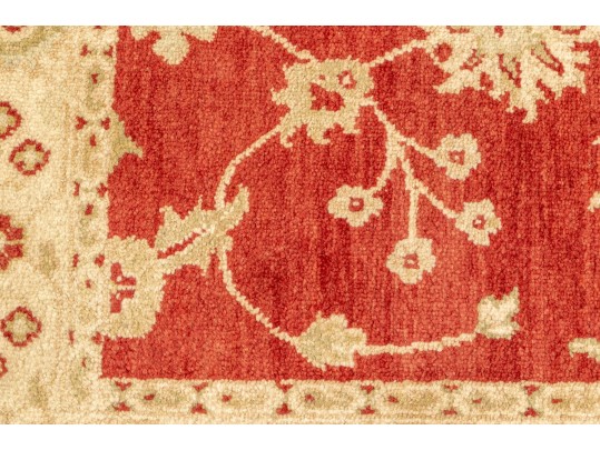 Hand-knotted Agra Wool Carpet From India - 5' 6
