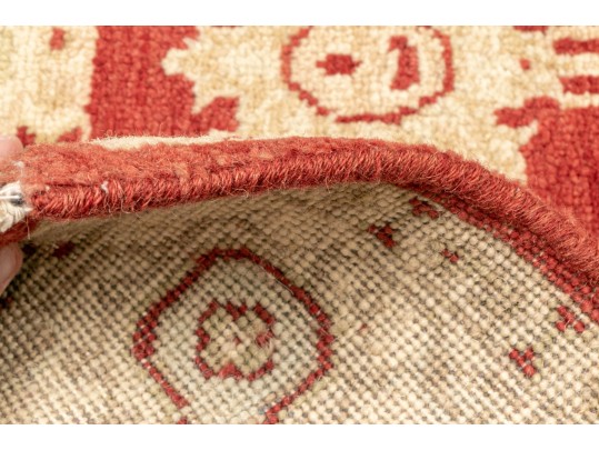 Hand-knotted Agra Wool Carpet From India - 5' 6