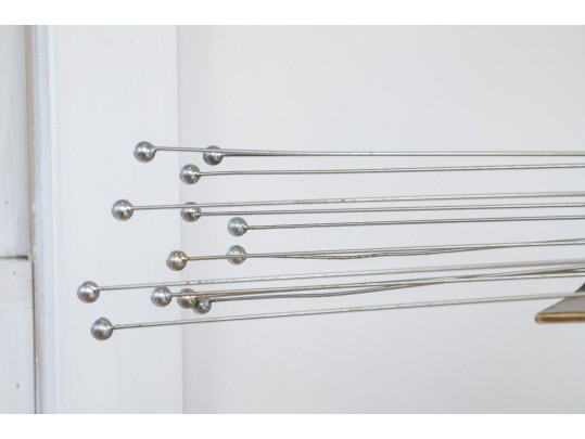 Curtis Jere Modern Metal Sculpture On Stand 