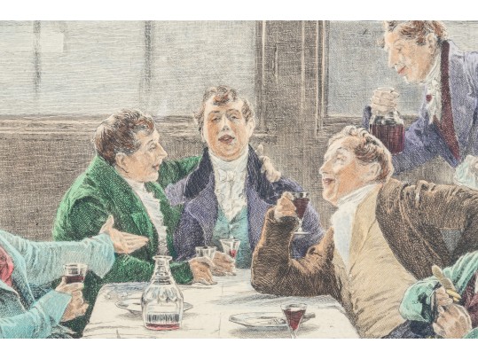 After Wm. Dendy Sadler (Am., 1854-1923) Judicial Color Etching, 