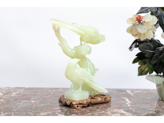 Vintage Collection Of Chinese Carved Stone Sculptures