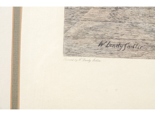 After Wm. Dendy Sadler (Am., 1854-1923) Judicial Color Etching, 