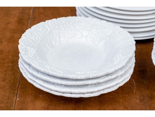 Group Of Italian White Dinnerware