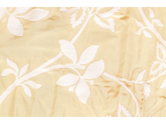 Pair Of Custom Pinch Pleat Lined Silk Drapes With Tiebacks - PAIR #2