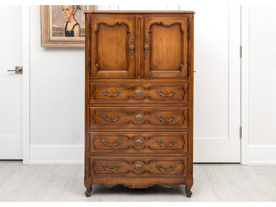 Vintage French Style Tall Dresser By JC Inc. Reproductions 